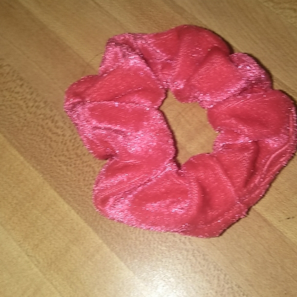 Hot pink scrunchie and Fushia Scrunchie(velvet) - Picture 2 of 3